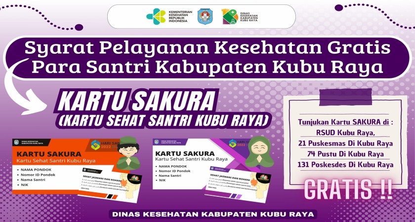 Layanan Kesehatan Gratis bagi Santri Kubu Raya