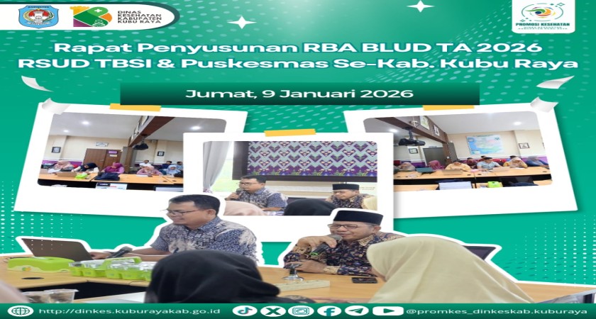 Rapat Penyusunan RBA 2026 RSUD TBSI dan Puskesmas Sekabupaten Kubu Raya
