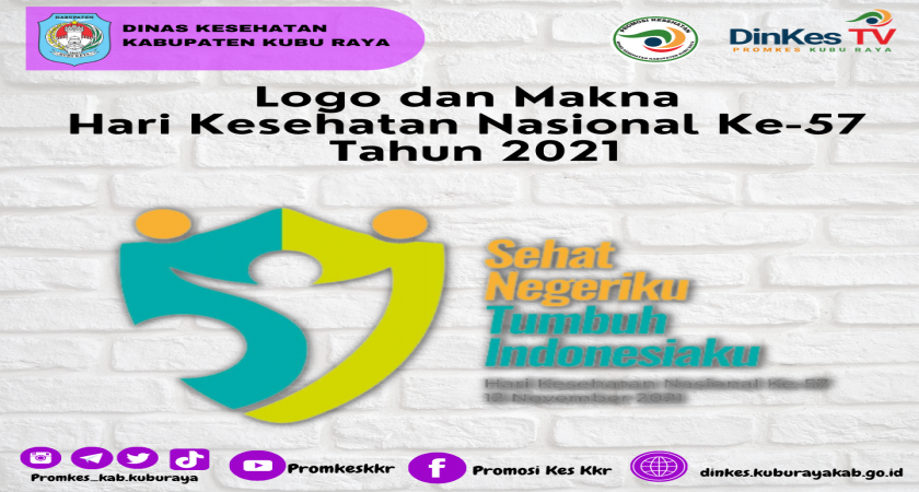 Logo dan Makna Hari Kesehatan Nasional (HKN) Ke-57 Tahun 2021
