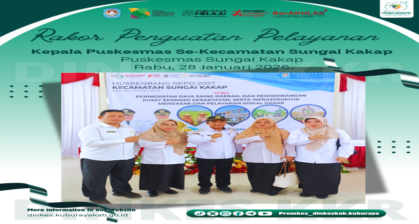 Rakor Penguatan Pelayanan Puskesmas se-Kecamatan Sungai Kakap
