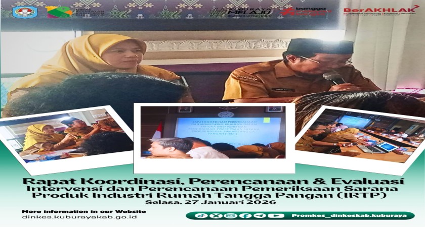 Rapat Perencanaan Pemeriksaan Sarana Produksi Pangan Industri Rumah Tangga (PIRT)