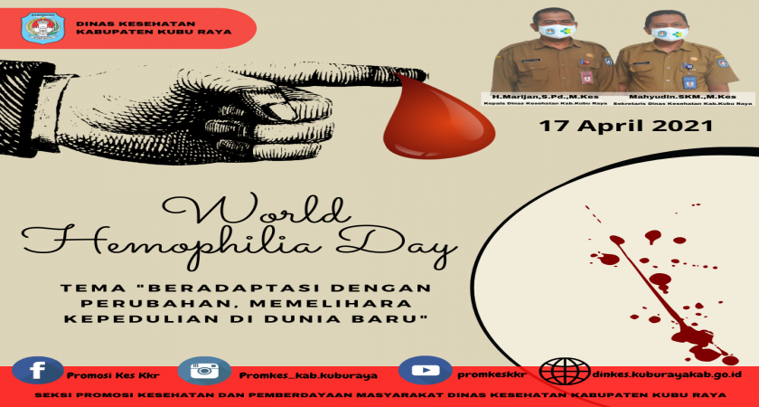 Tema Hari Hemofilia Sedunia Tahun 2021