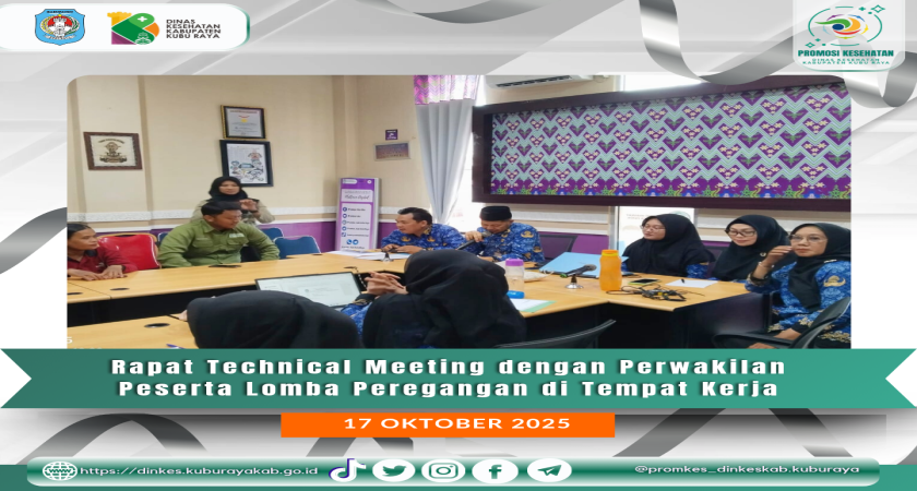 Rapat Technical Meeting bersama perwakilan peserta Lomba Peregangan di Tempat Kerja