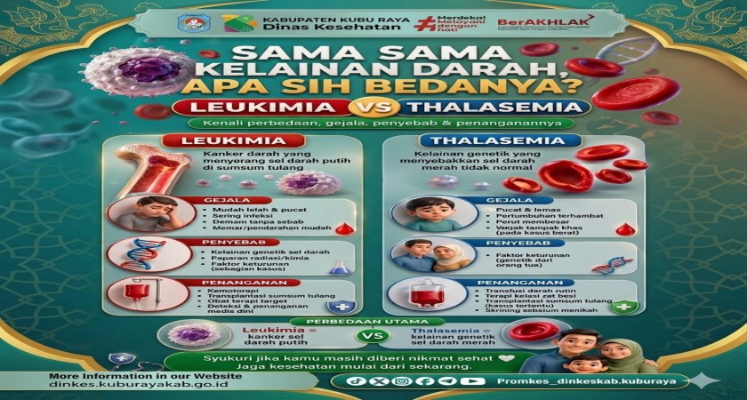 Apasih Bedanya Leukimia dan Thalasemia