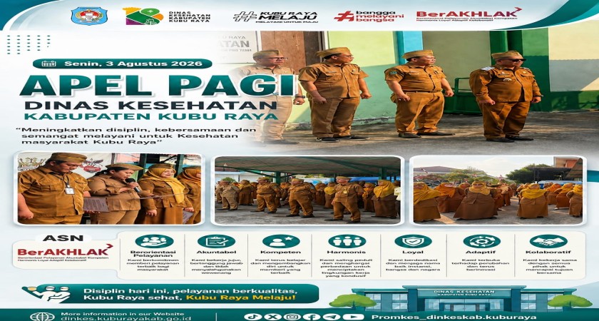 Apel Pagi Dinas Kesehatan Kabupaten Kubu Raya