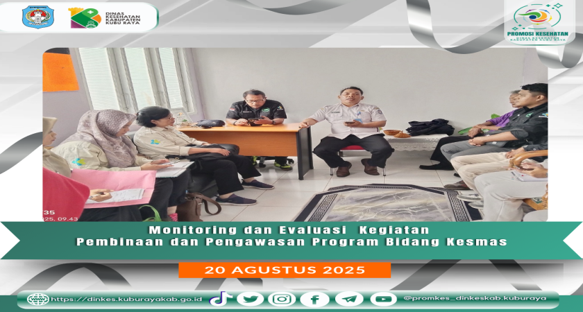 Monitoring dan Evaluasi Bidang Kesmas di Puskesmas Terentang (20/8)