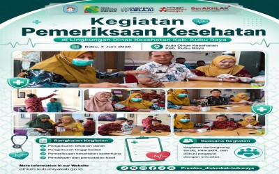 Cek Kesehatan Lingkungan Dinas Kesehatan Kabupaten Kubu Raya