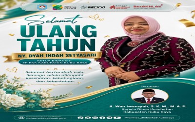 Selamat Ulang Tahun Ketua Bidang Ii TP PKK Kabupaten Kubu Raya
