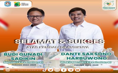 Selama Dan Sukses Atas di LantiknyabMenteri dan Wakil Menteri Kesehatan Republik Indonesia Periode 2024-2029