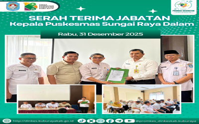 Serah Terima Jabatan Kepala Puskesmas Sungai Raya Dalam