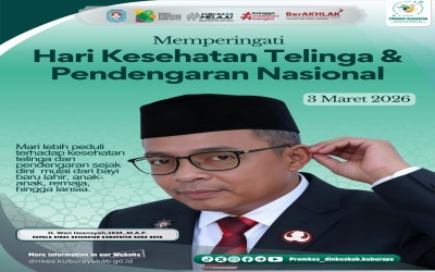 Selamat Memperingati Hari Kesehatan Telinga dan Pendengaran Nasional (3 Maret 2026) dengan tema “From Communities to Classroom, Hearing Care for Every Child.”