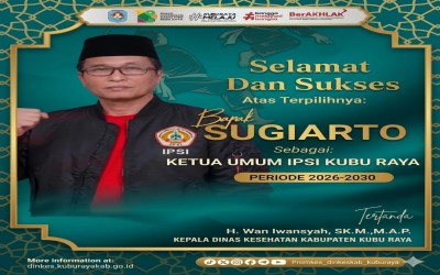 Selamat & Sukses atas Terpilihnya Bapak Sugiarto
