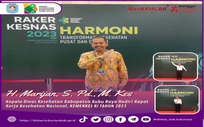Kadinkes Kubu Raya Hadiri RAKERKESNAS 2023 Di Jakarta