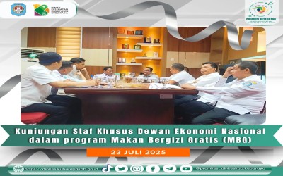 Kunjungan Staf Khusus Dewan Ekonomi Nasional Terkait Dampak Ekonomi Program Makan Bergizi Gratis (MBG) ke Pemerintah Kabupaten Kubu Raya