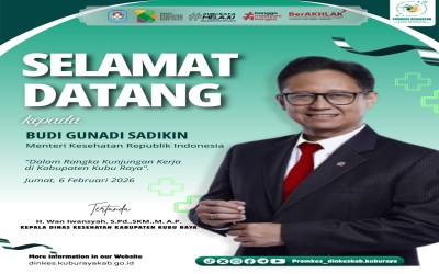 Selamat datang Meneteri Kesehatan Republik Indonesia