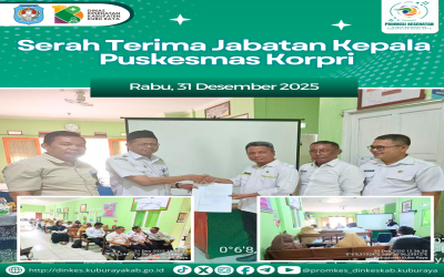 Serah Terima Jabatan Kepala Puskesmas Korpri (31/12/25)