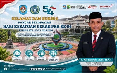 Selamat dan Sukses Puncak Peringatan Hari Kesatuan Gerak PKK ke 54
