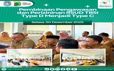 Pembinaan Pengawasan dan Perizinan RSUD TBSI dalam Rabgka Peningkatan Kelas dari Tipe D Menjadi Tipe CC