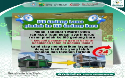 IGD RSUD TBSI PINDAH KE IGD GEDUNG BARU