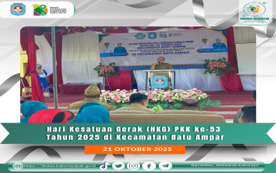 Hari Kesatuan Gerak PKK ke 53 di Kecamatan Batu Ampar