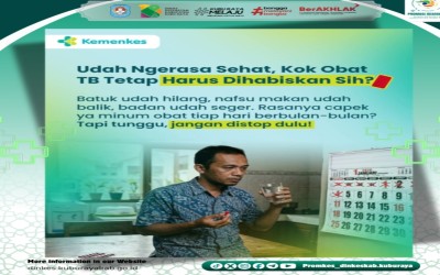 Udah Ngerasa Sehat Kok Obat TB Tetap Harus di Minum